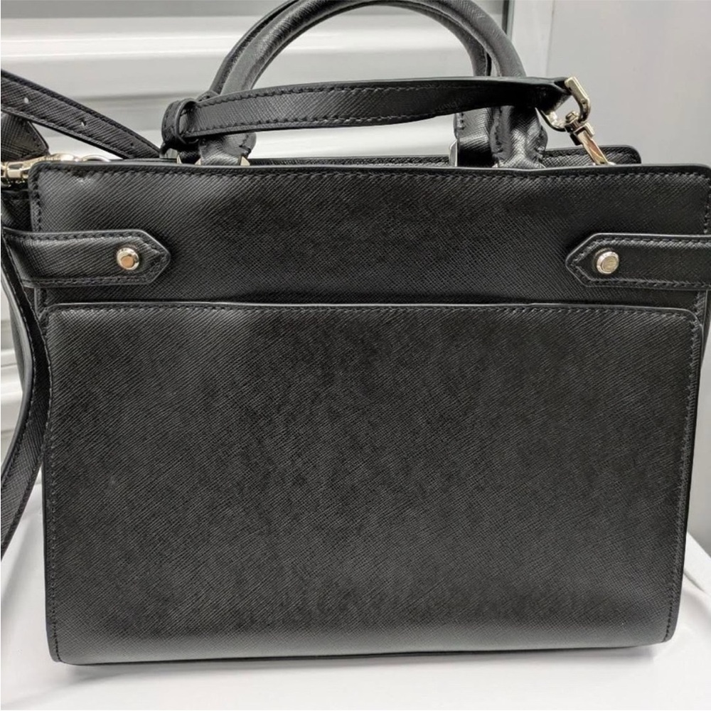 kate spade Charcoal Black Leather Satchel - Picture 8 of 9